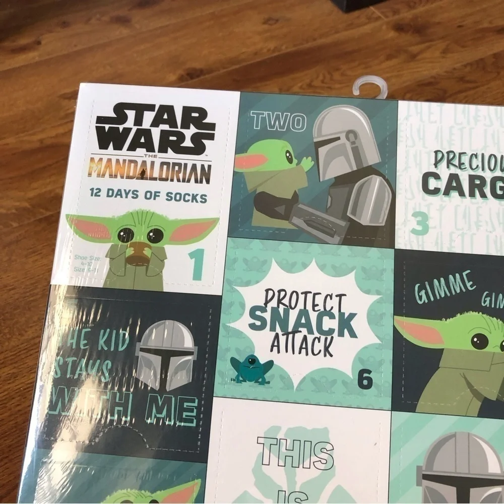 Star Wars: The Mandalorian 12 days of socks advent calendar